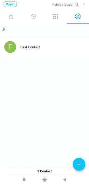 VoiPiù Mobile Screenshot 1