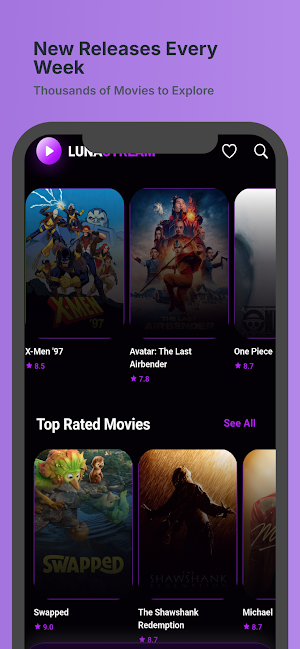 LunaStream - Movies & TV shows Screenshot 3