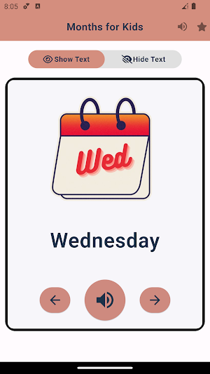 Days Flashcards For Kids Screenshot 3
