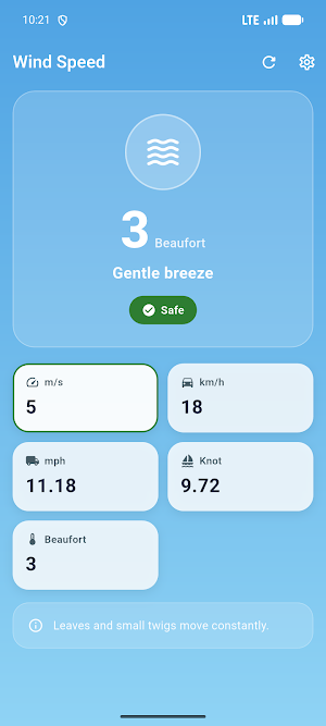 Wind Speed Converter Screenshot 1