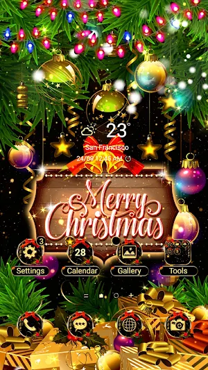 Dark Shine Christmas-Wallpaper Screenshot 0