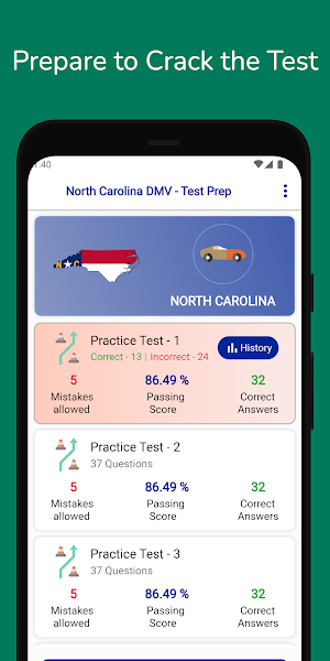 North Carolina DMV Permit Prep Screenshot 2