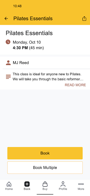 Solana Pilates Screenshot 2