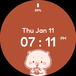 Animated Pig Watch Face Screenshot 2