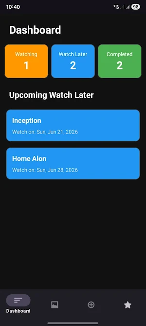 Watchlist Tracker - Movie Log Screenshot 0