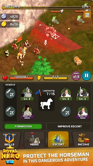 Idle Royal Hero: Merge Defense Screenshot 0