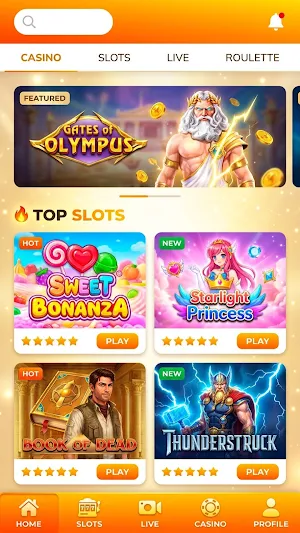 Zodiac Casino Screenshot 3