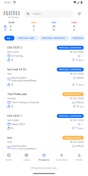 Equinox Sales Associate Screenshot 2