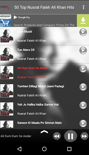 50 Top Nusrat Fateh Ali Khan Songs Screenshot 1