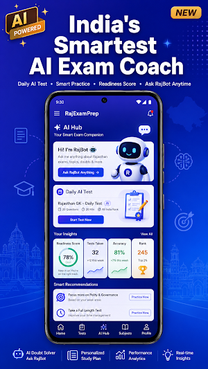 RajExamPrep: Rajasthan PYQ GK Screenshot 1