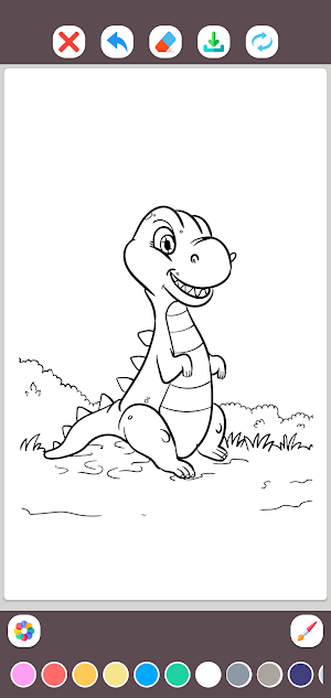 Dinosaur Coloring Pages Screenshot 0