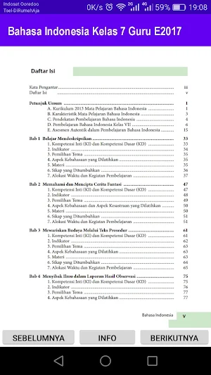Bahasa Indonesia Kelas 7 Guru E2017 Screenshot 2