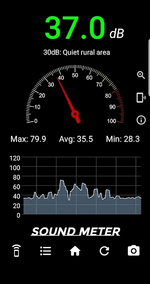 EMF-Sound Meter - Magnetic Field,  Noise Level Screenshot 3