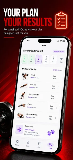 Six Pack in 30 Days - Home Fit Screenshot 2