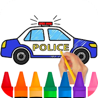 Patrol Police Car Coloring