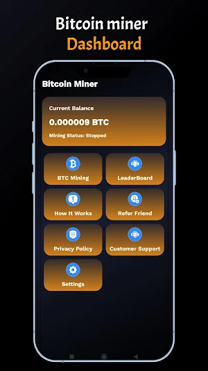 Bitcoin Miner - Earn Bitcoin Screenshot 1