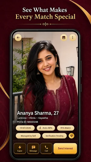 MilanSaathi: Matrimony App Screenshot 1