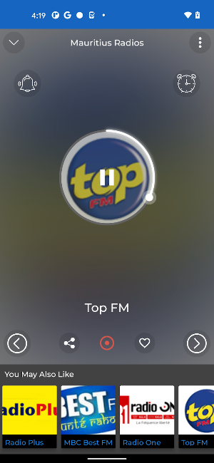 Mauritius Radios + Recorder Screenshot 1