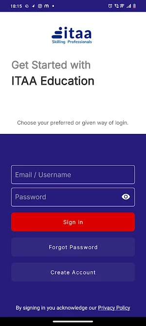 ITAA Education Screenshot 1