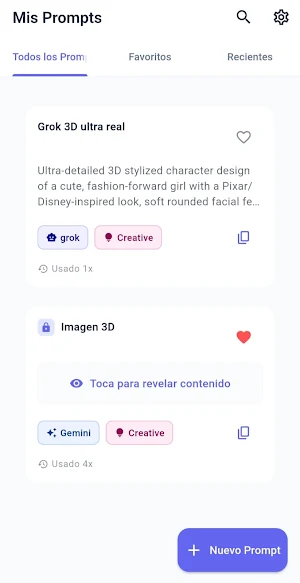 PromptVault - Almacena Prompts Screenshot 0