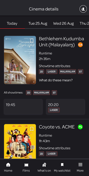 Cineworld Ireland Screenshot 2