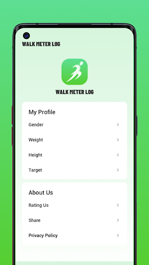 Walk Meter Log - Step Counter Screenshot 1