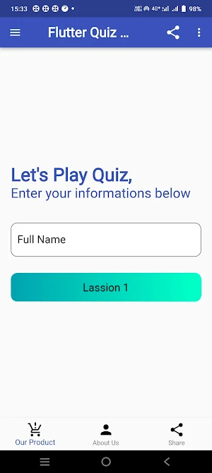 Flutter Quiz Questions Screenshot 0