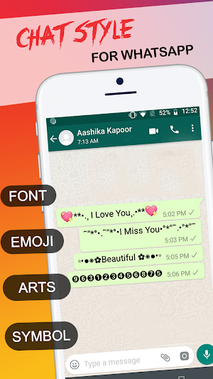 Chat Style: Fancy Text and Font For Whatsapp Screenshot 0