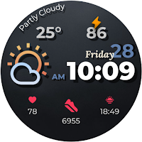 Digital watch face D34