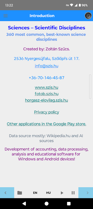 Scientific Disciplines Screenshot 3