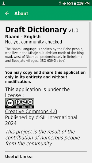 Naami-English Dictionary Screenshot 0