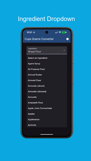 Cups Grams Converter Screenshot 2