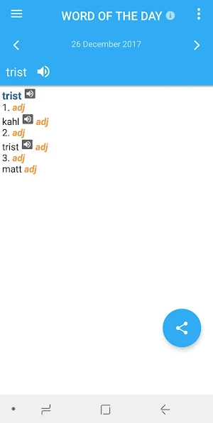 German-Danish Dictionary Screenshot 3