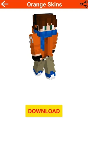 Orange Skins For Minecraft Screenshot 3