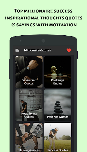 Millionaire Quotes - Think Rich Quotes & Sayings Screenshot 0