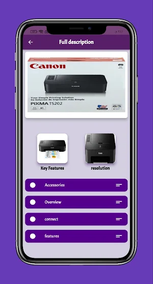 Canon TS202 Inkjet Guide Screenshot 1