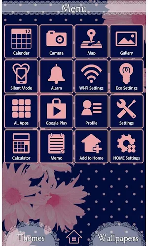 Blueberry and Daisy Wallpaper Screenshot 2