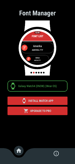 Font Manager (Wear OS) Screenshot 1