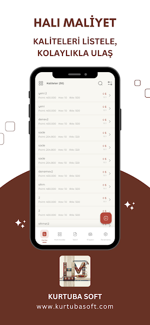 Halı Maliyet Programı Screenshot 1
