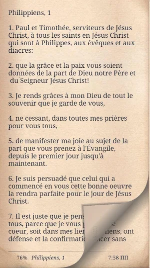 Nouveau Testament - La Bible en Français Screenshot 0