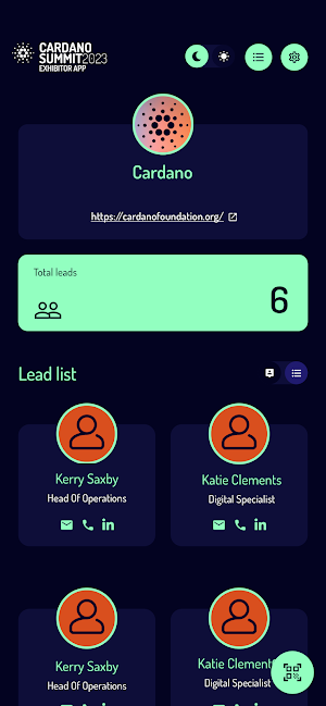 Cardano Summit - Exhibitor App Screenshot 1
