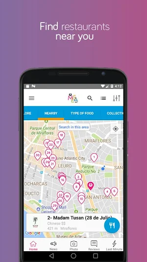 MESA 24/7 - Restaurants Reservations and Ordering Screenshot 1