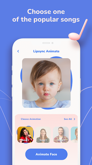 Singing Baby, Face Dance, AI Screenshot 2