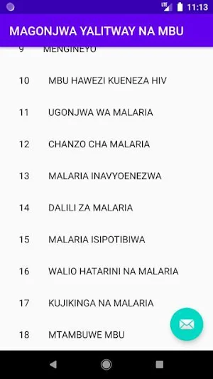 MAGONJWA 15 YA MBU NA MALARIA Screenshot 2