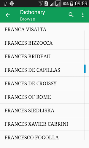Catholic Saints List Screenshot 0