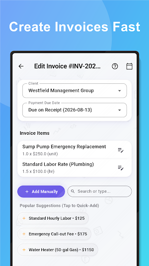 Invoice & Estimate - QuickEst Screenshot 2