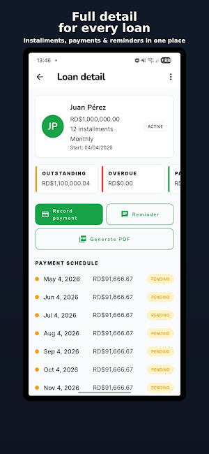 LenderApp - Loan Tracker Screenshot 1