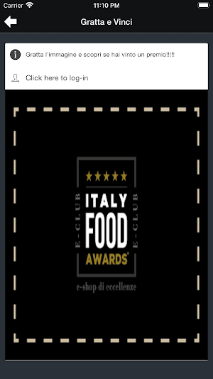 eClub Italy Food Awards Screenshot 2