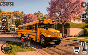 US School Bus Driving Game 3D Screenshot 0