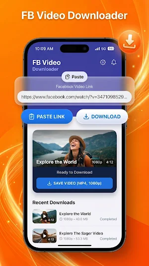 Video downloader 4R Facebook Screenshot 3